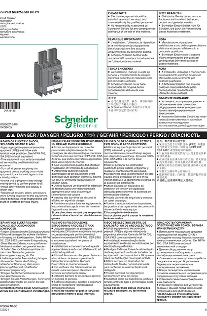 schneider施耐德ComPact NSX250-500 DC PV - 断路器 - 说明页